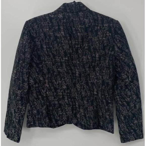 Calvin Klein Jacket Blazer 6 Black Jacquard Women - Picture 5 of 9